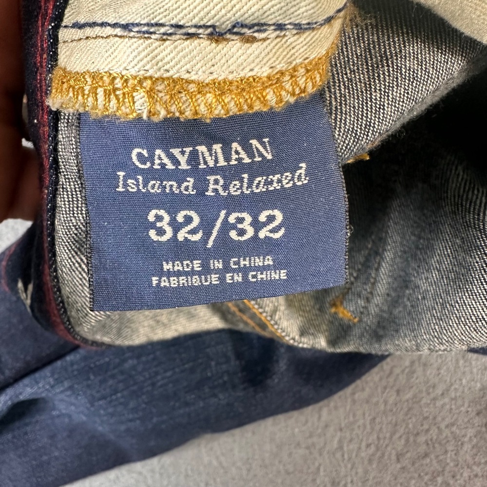 Tommy Bahama Mens Relaxed Fit Jeans Dark Indigo Blue Denim 32x29 - Picture 9 of 12